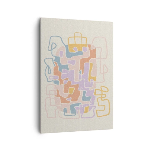 Canvastavla - Bild på duk - Labyrint - ett glädjefyllt äventyr - 50x70 cm