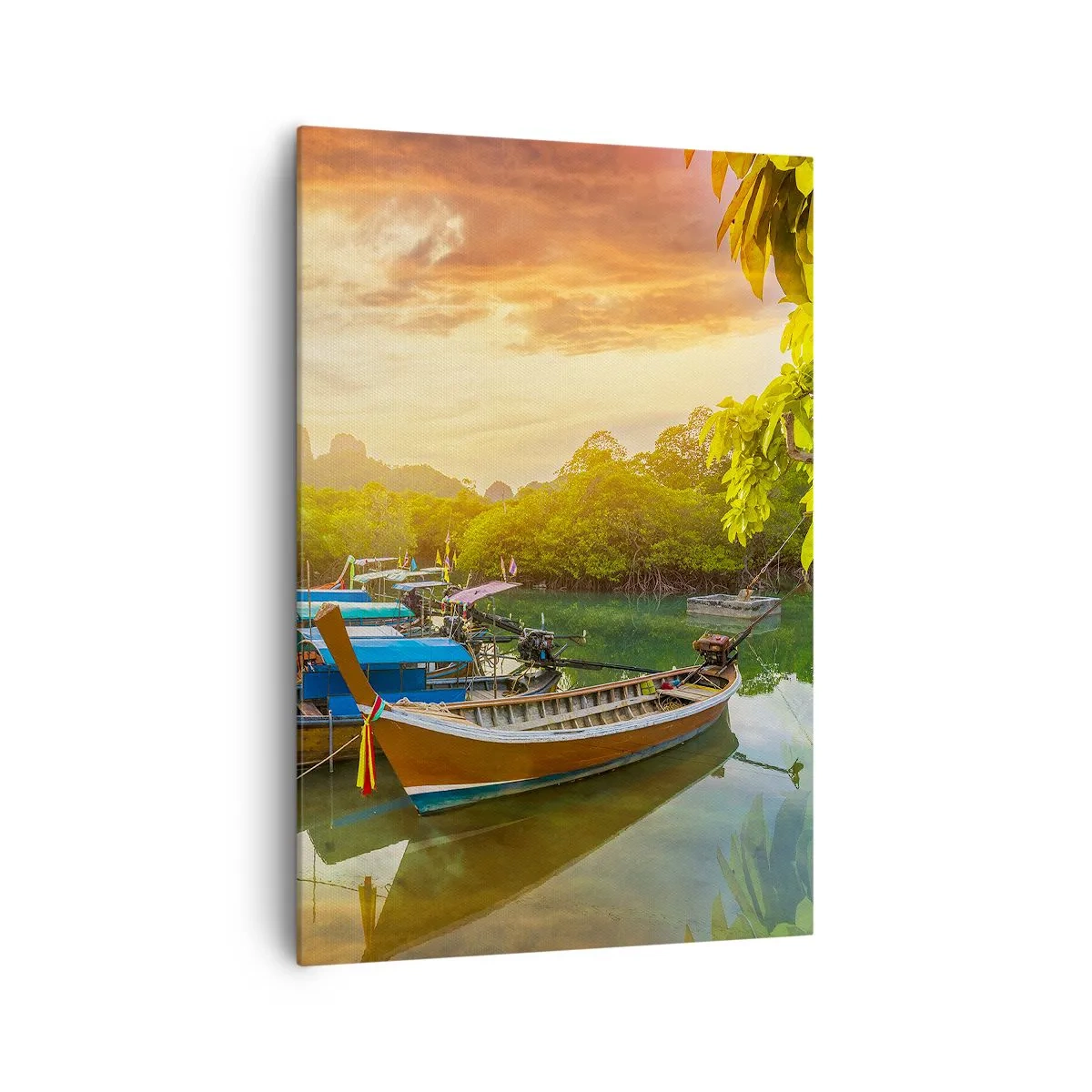 Canvastavla - Bild på duk - Före en arbetsam dag - 70x100 cm