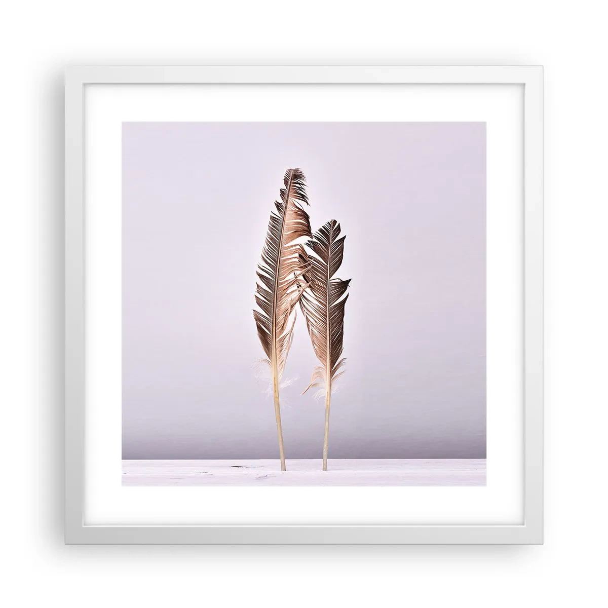 Affisch i vit ram - Mot intet - 40x40 cm