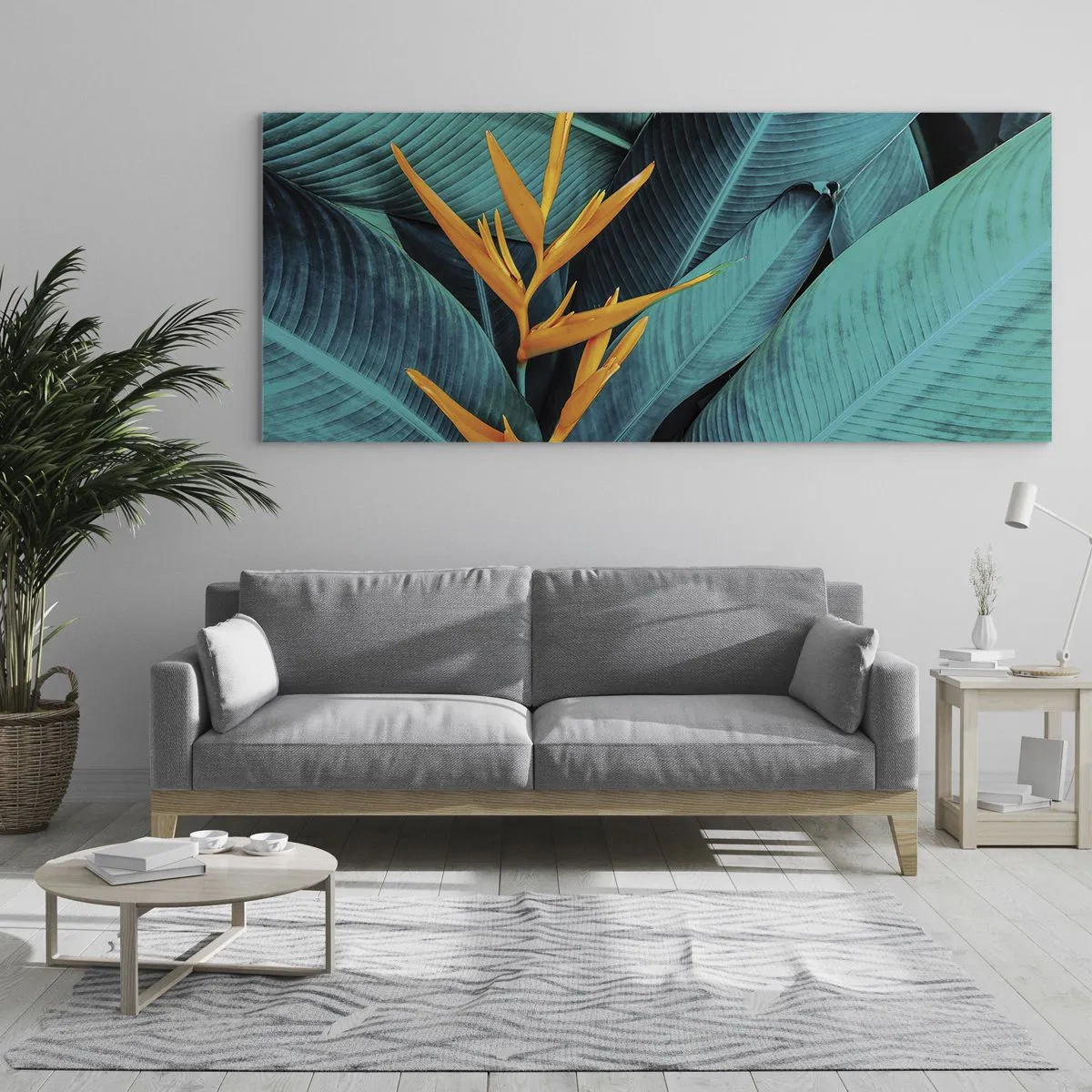 Glastavla - Bild på glas - Edens blomma - 120x50 cm