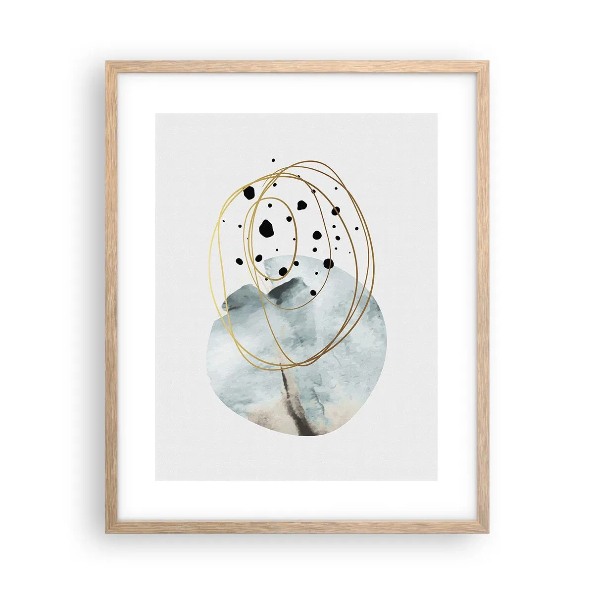 Affisch i ram av ljusek - I rummets famn - 40x50 cm