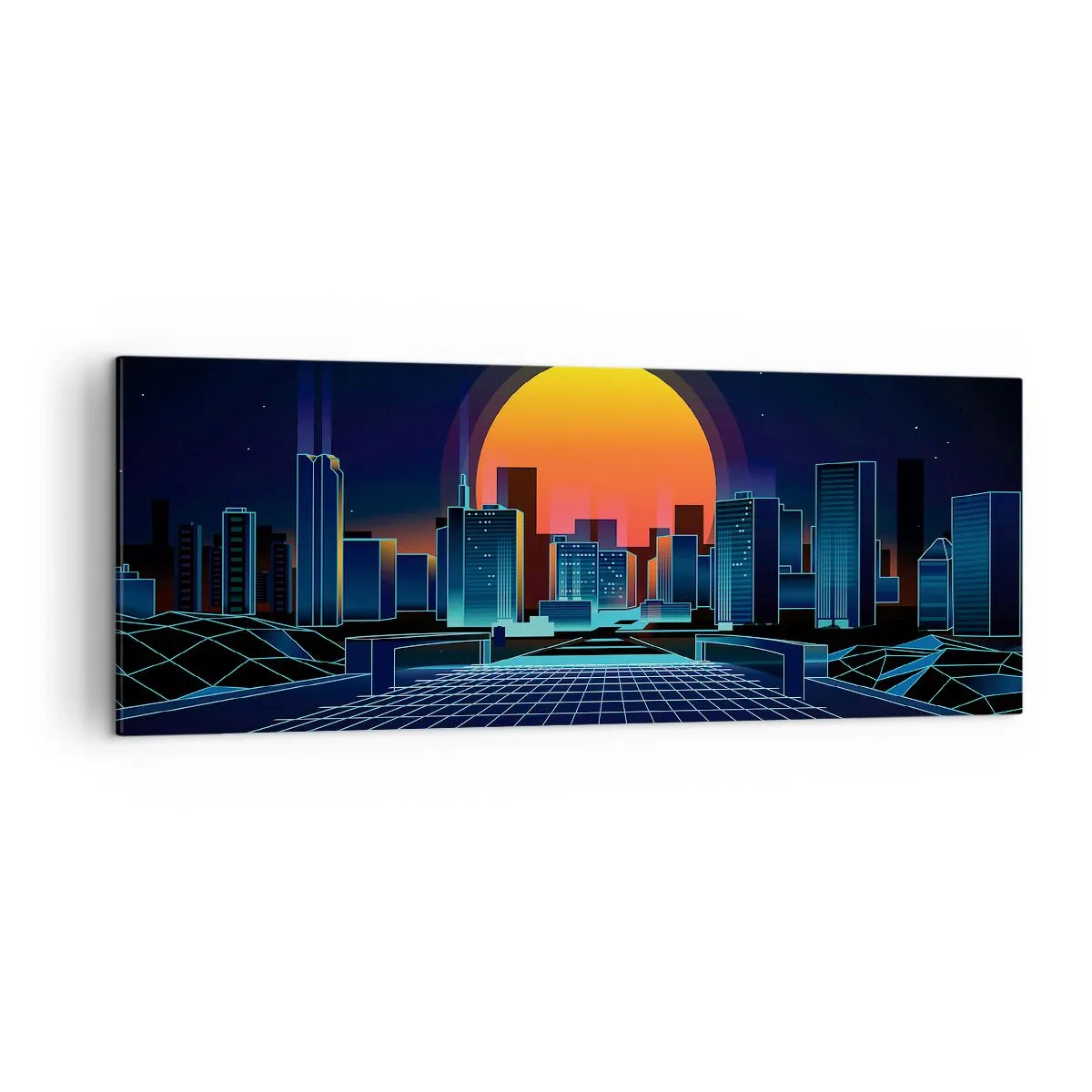 Canvastavla - Bild på duk - Vill du fortfarande till verkligheten? - 140x50 cm