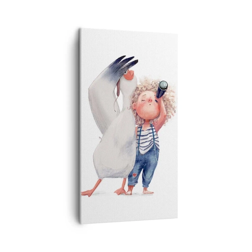 Canvastavla - Bild på duk - Stora resans plan - 45x80 cm