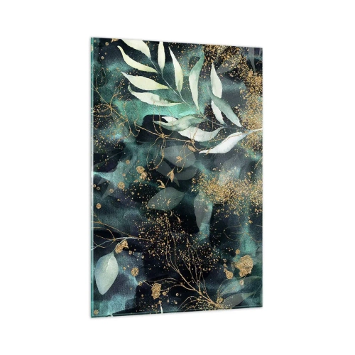 Glastavla - Bild på glas - Förtrollad trädgård - 80x120 cm