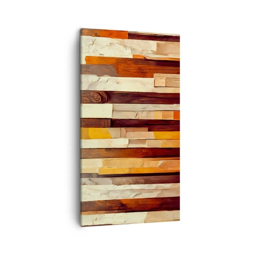 Canvastavla - Bild på duk - Hymn av skogens träd - 45x80 cm