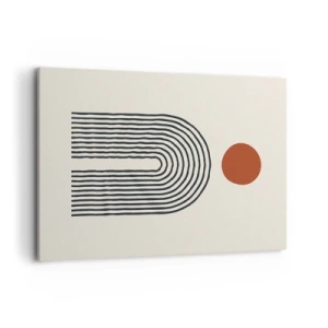 Canvastavla - Bild på duk - Formernas och färgernas magnetism - 100x70 cm