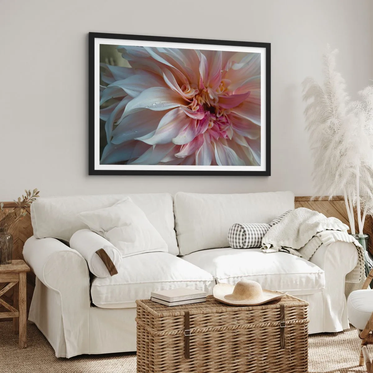 Affisch i svart ram - Blommande friskhet - 40x30 cm