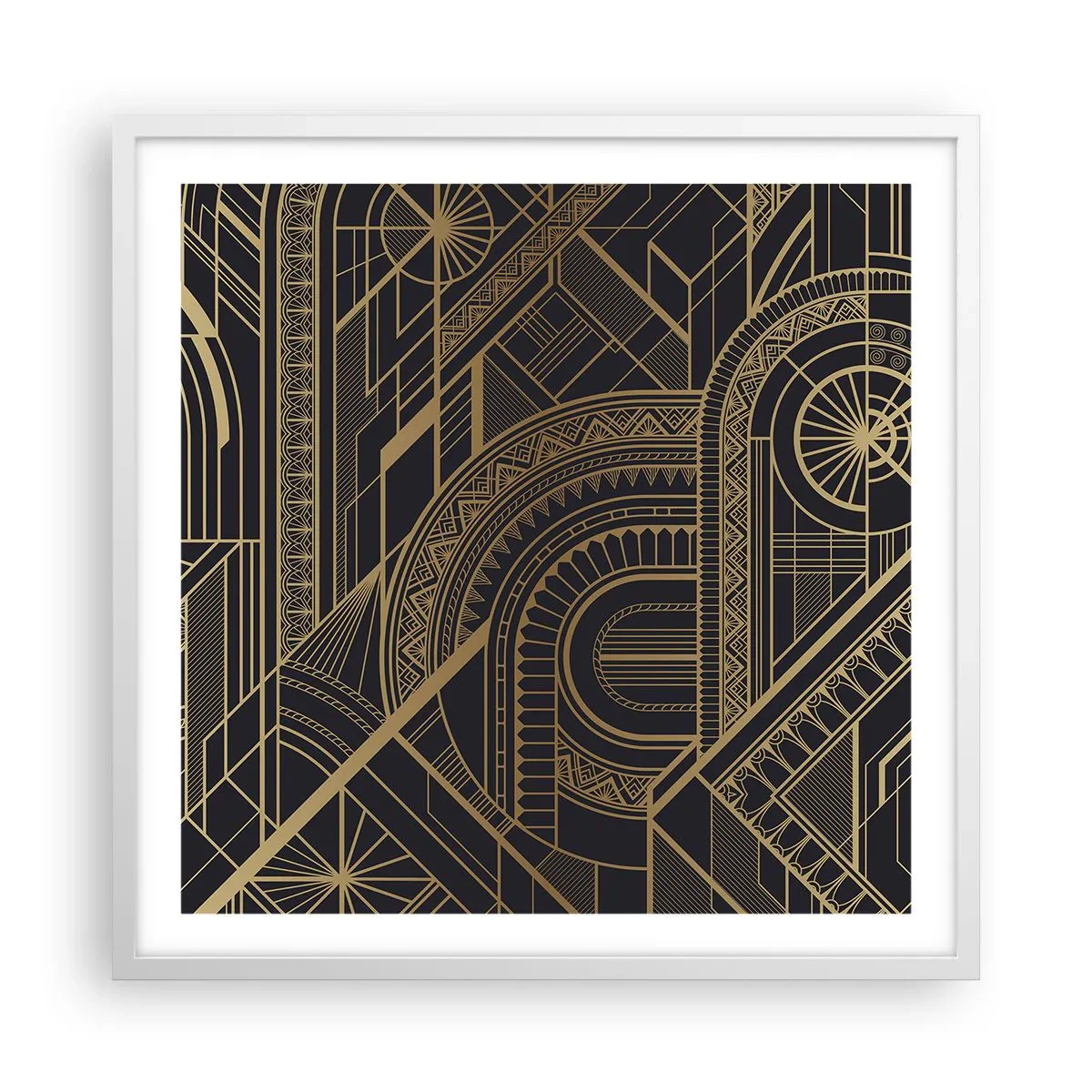 Affisch i vit ram - Koncept, idéer, planer - 60x60 cm