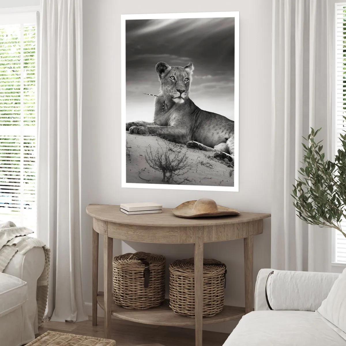 Affisch - Öknens drottnings vila - 50x70 cm