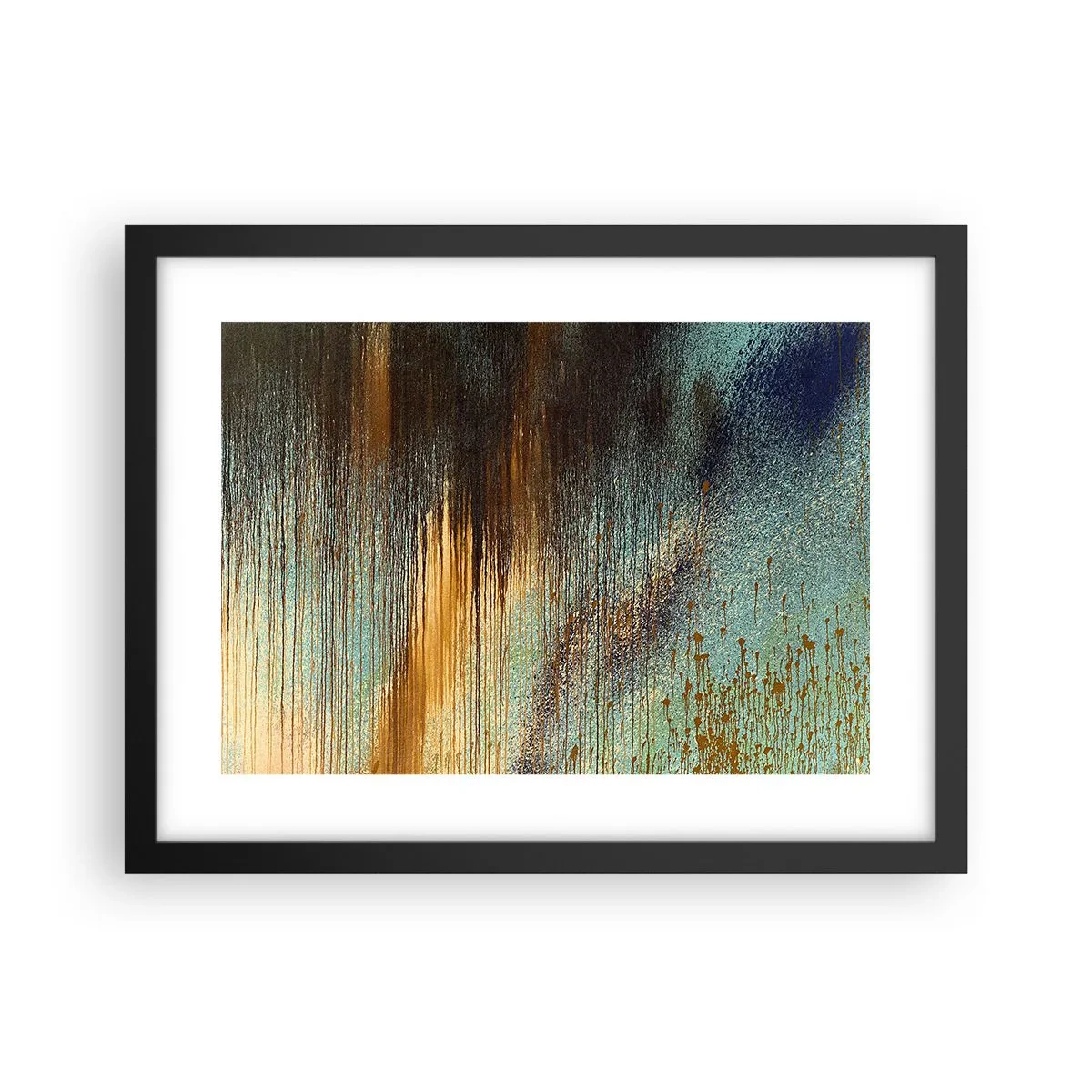 Affisch i svart ram - En oavsiktlig färgglad komposition - 40x30 cm