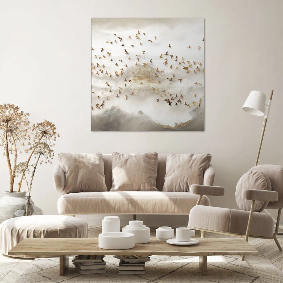 Canvastavla - Bild på duk - Det är dags... - 60x60 cm