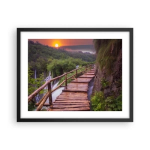 Affisch i svart ram - Otrolig skönhet - 50x40 cm