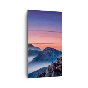 Canvastavla - Bild på duk - Över dalarna - 45x80 cm