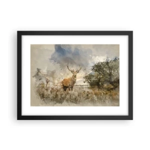 Affisch i svart ram - Värdighet - styrka - dignitet - 40x30 cm