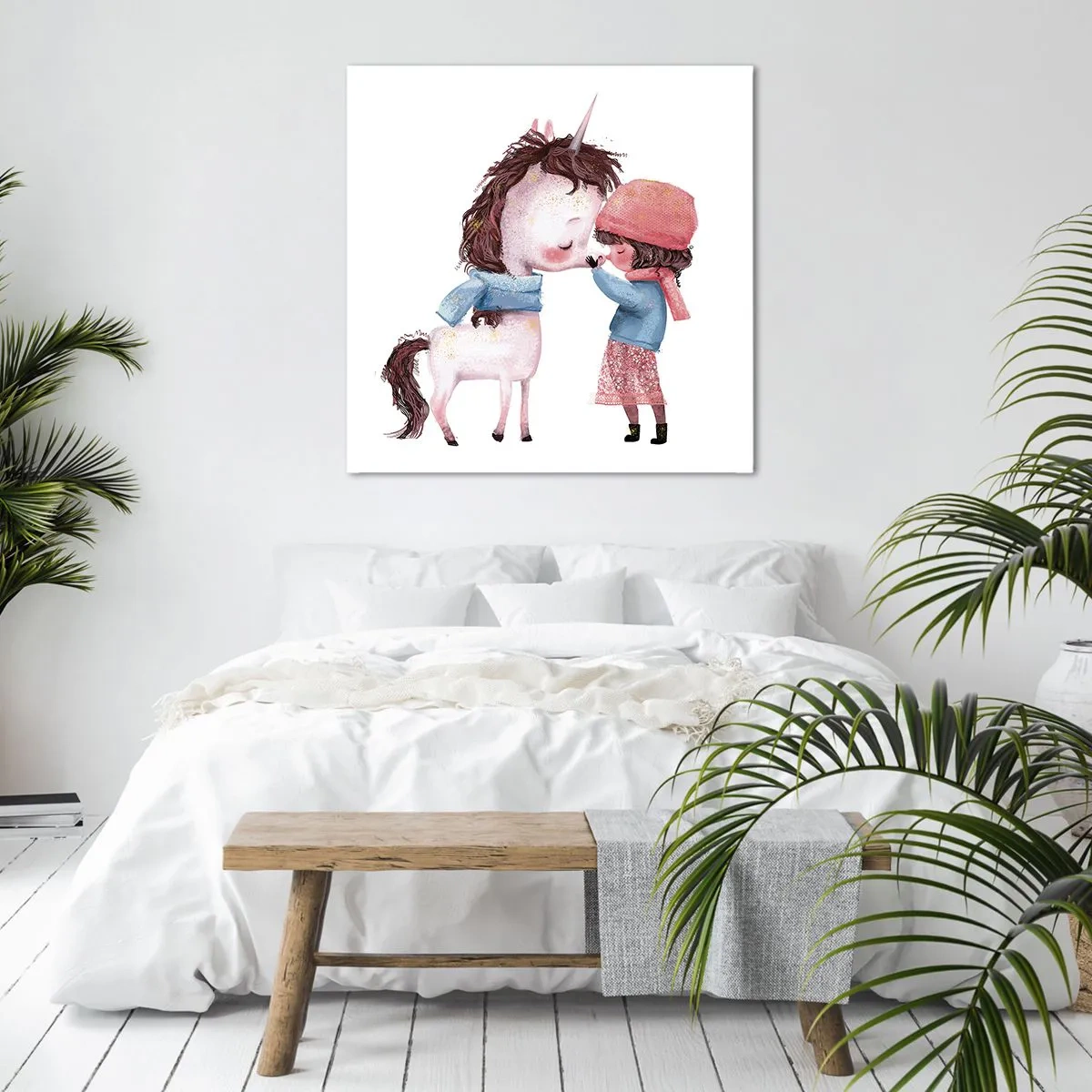 Canvastavla - Bild på duk - Vintersaga - 50x50 cm