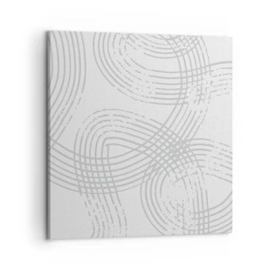Canvastavla - Bild på duk - Det finns ingen rak väg - 60x60 cm