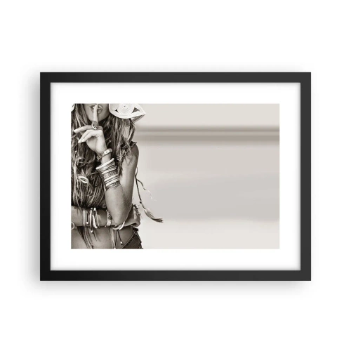 Affisch i svart ram - Som flickorna brukar - 40x30 cm