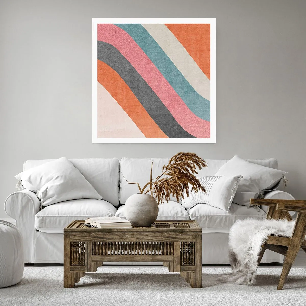 Affisch - Diagonal komposition - rörelse - 50x50 cm