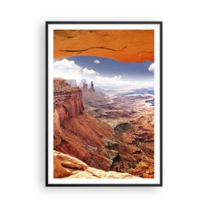 Affisch i svart ram - Skapat av naturen - 70x100 cm