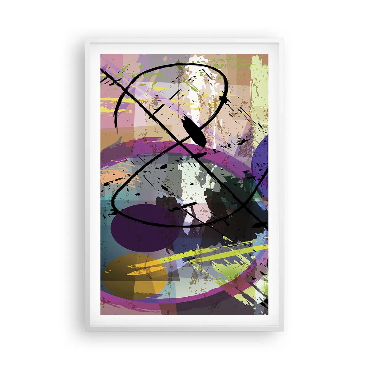 Affisch i vit ram - Rakt fram eller runt - 61x91 cm