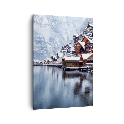 Canvastavla - Bild på duk - I vinterns dräkt - 50x70 cm