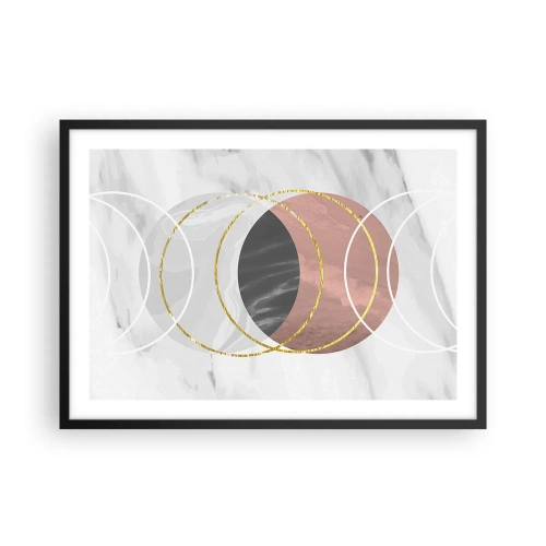Affisch i svart ram - Sfärernas musik - 70x50 cm