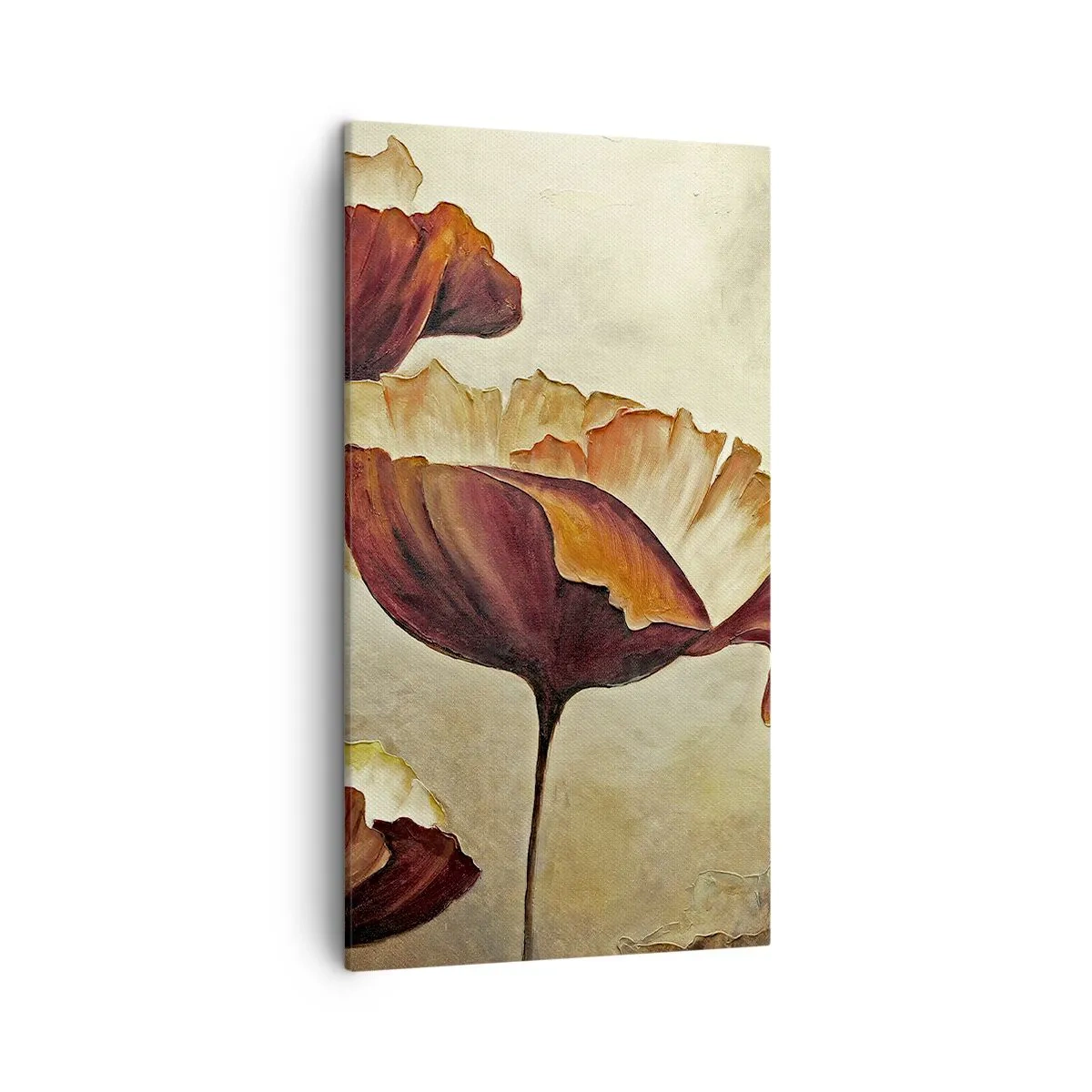 Canvastavla - Bild på duk - Ängsblommor - 45x80 cm