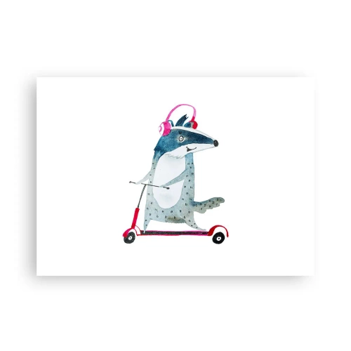 Affisch - Grävlingens glädje - 70x50 cm