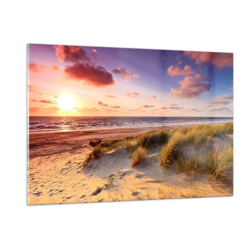 Glastavla - Bild på glas - Luften luktar sommar - 120x80 cm