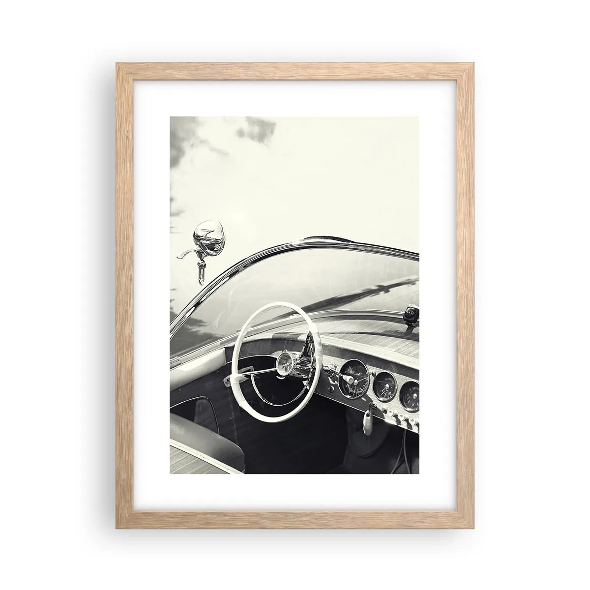 Affisch i ram av ljusek - Väder för de rika - 30x40 cm