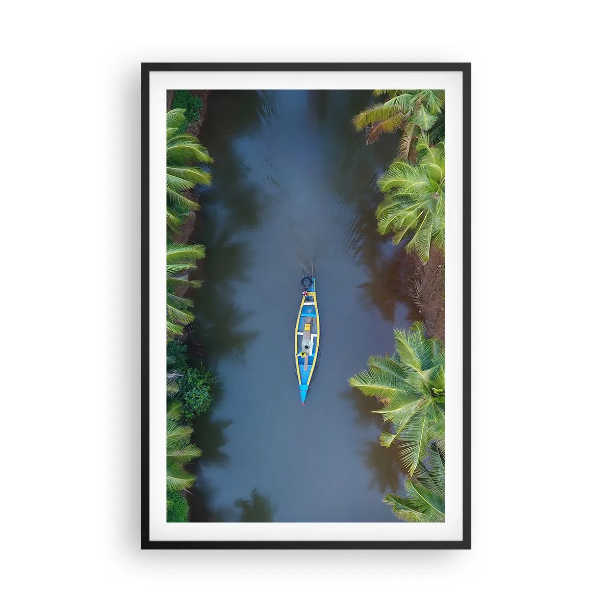 Affisch i svart ram - På en tropisk stig - 61x91 cm
