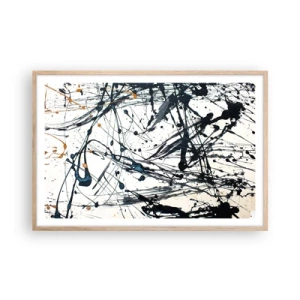 Affisch i ram av ljusek - Med eller utan någon mening? - 91x61 cm