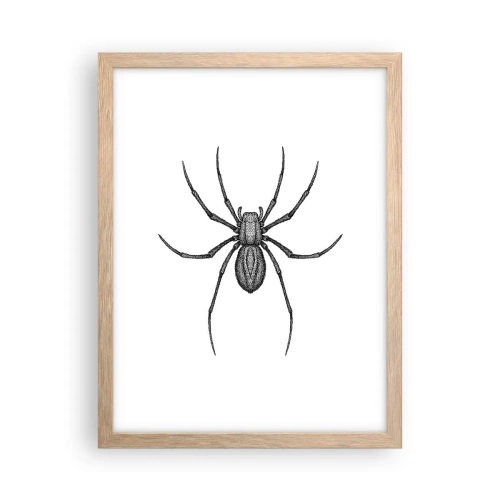 Affisch i ram av ljusek - Oroväckande precision - 30x40 cm