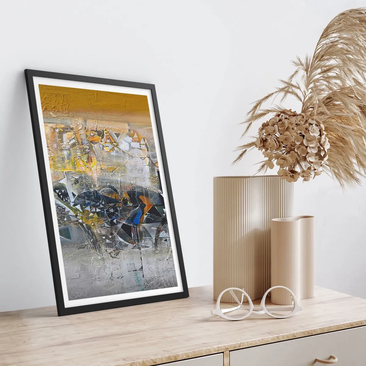 Affisch i svart ram - Allt blir bra - 61x91 cm