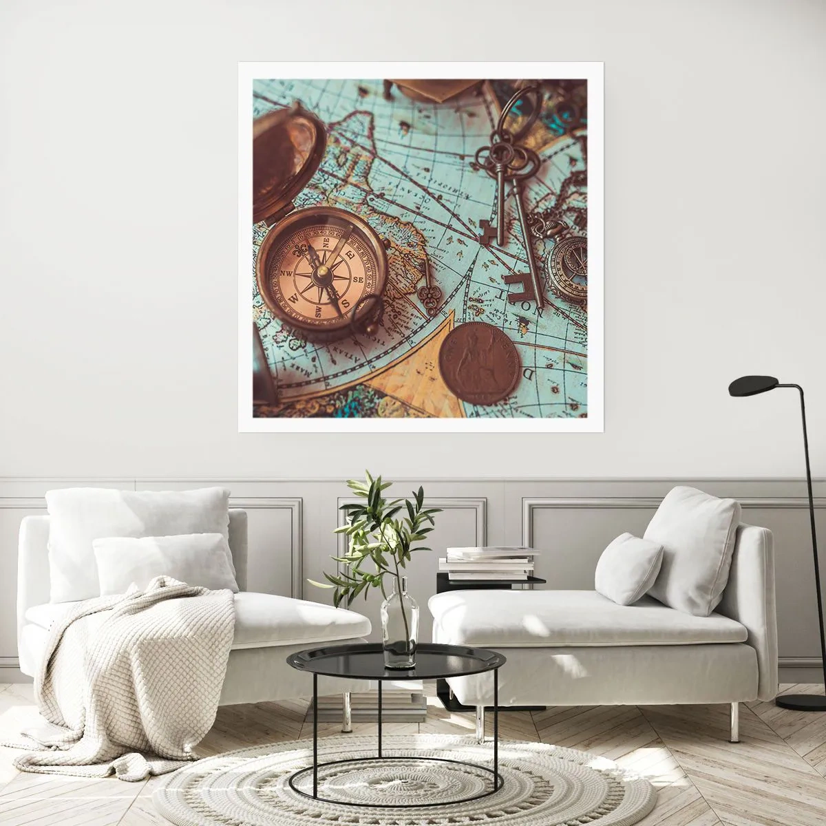 Affisch - För äventyrare - 50x50 cm