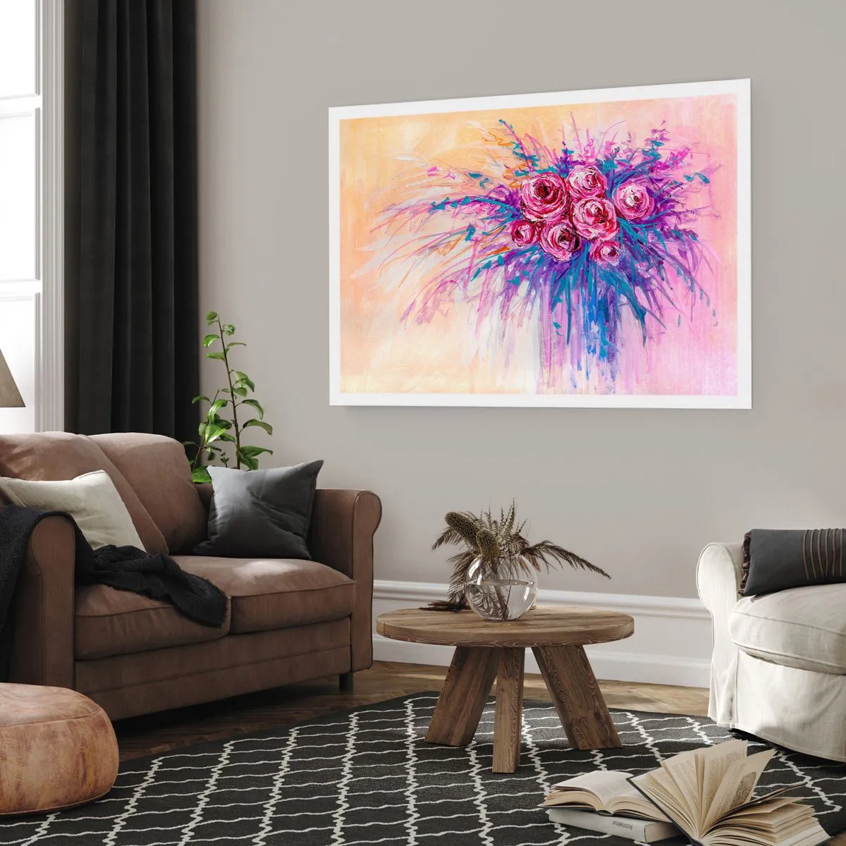 Affisch - Rosfontän - 70x50 cm