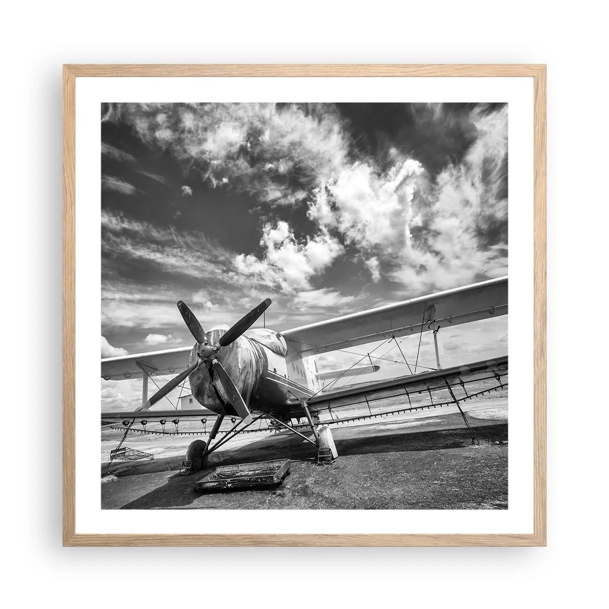 Affisch i ram av ljusek - Jag kan inte vänta! - 60x60 cm