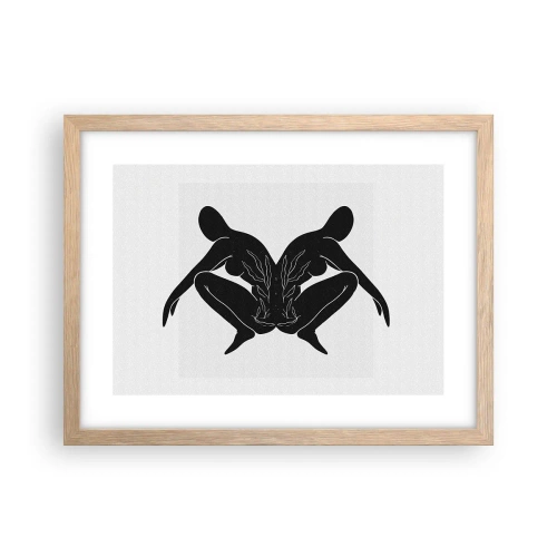 Affisch i ram av ljusek - En delad själ - 40x30 cm