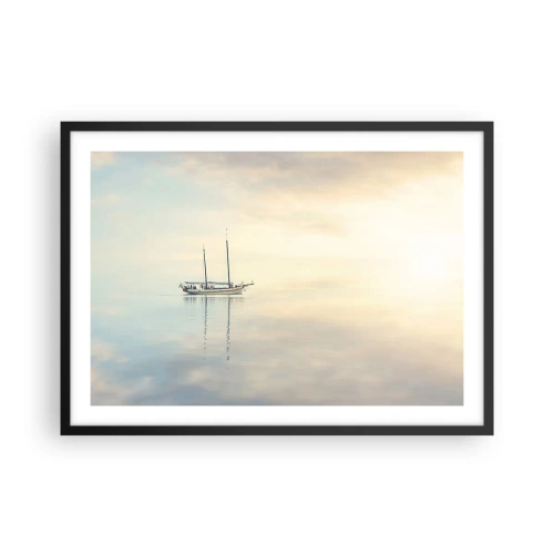 Affisch i svart ram - I ett hav av tystnad - 70x50 cm