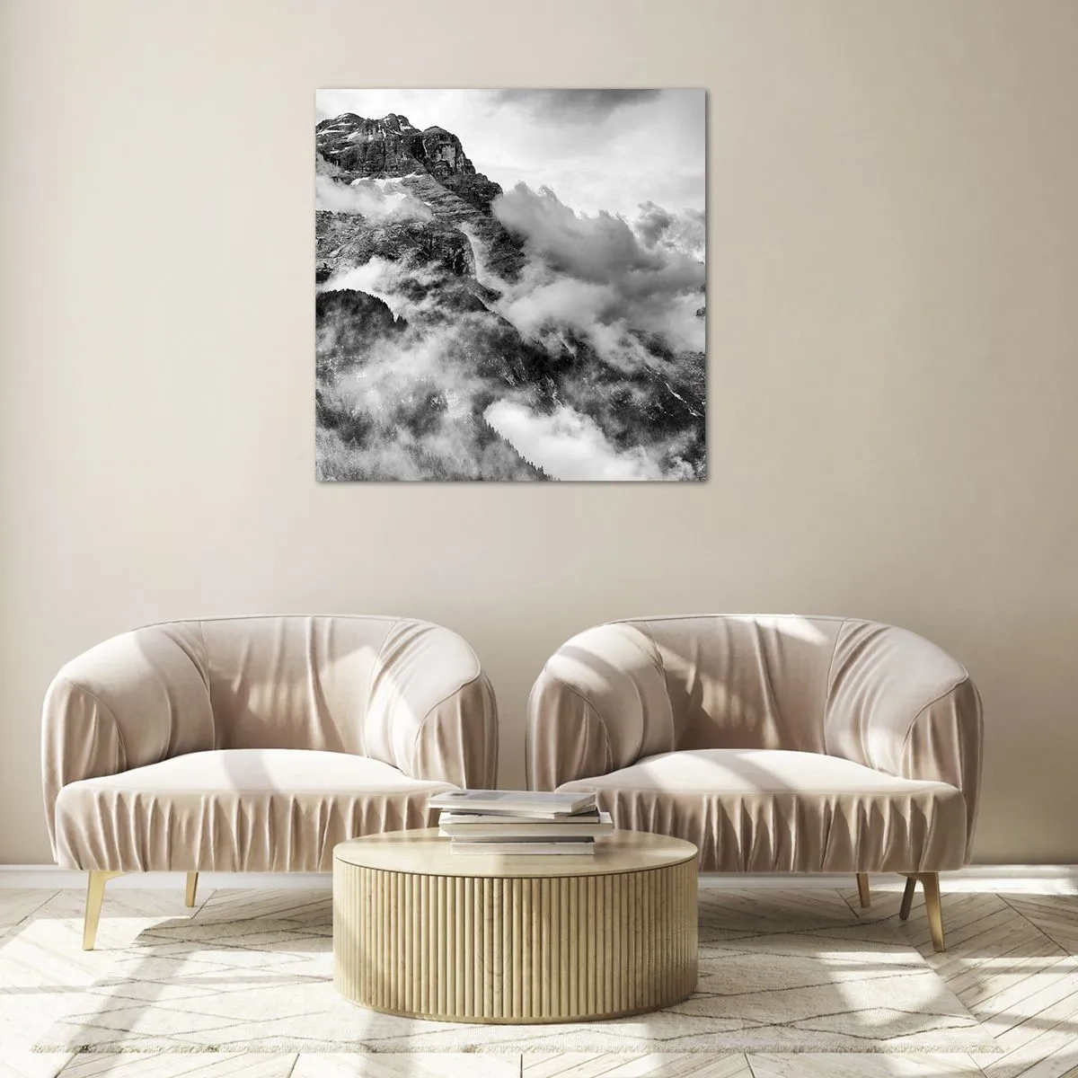 Glastavla - Bild på glas - Vackra och grymma - 60x60 cm