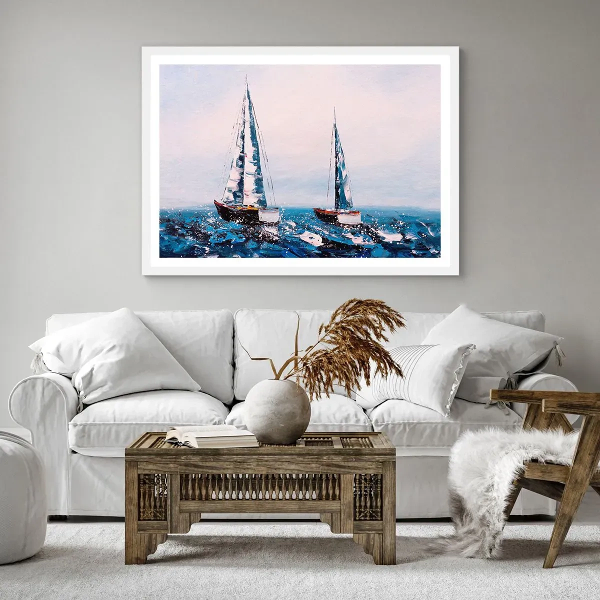 Affisch i vit ram - Vindens broderskap - 91x61 cm