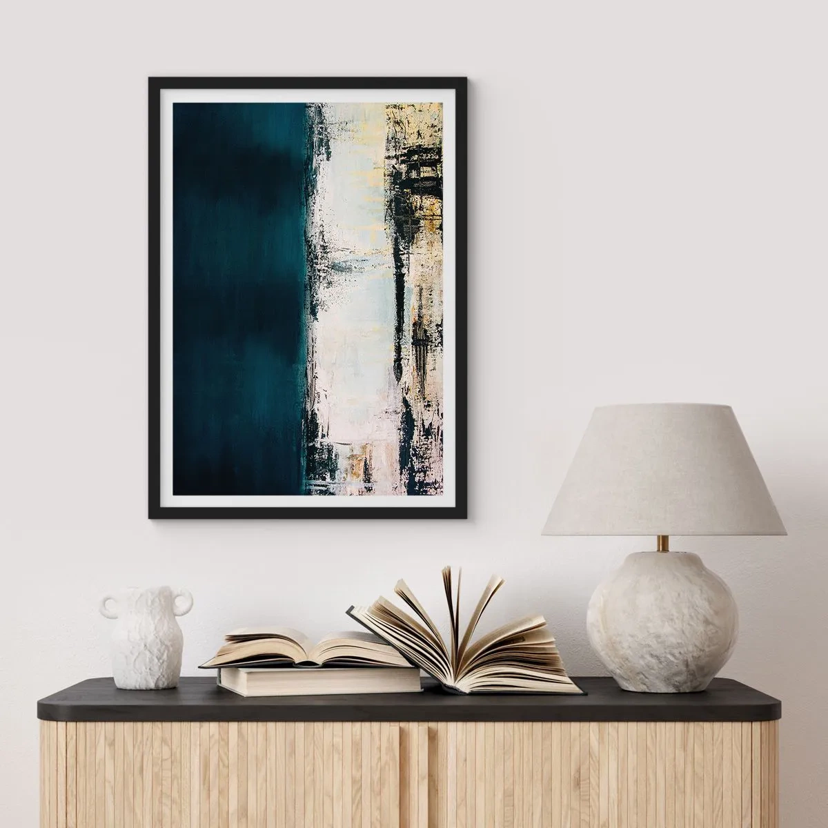 Affisch i svart ram - Horisontell komposition - 40x50 cm