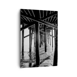 Canvastavla - Bild på duk - Gömställe på stranden - 50x70 cm