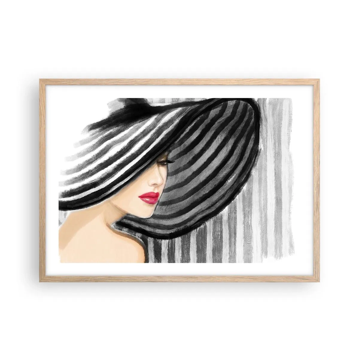 Affisch i ram av ljusek - Var hittar jag dig? - 70x50 cm