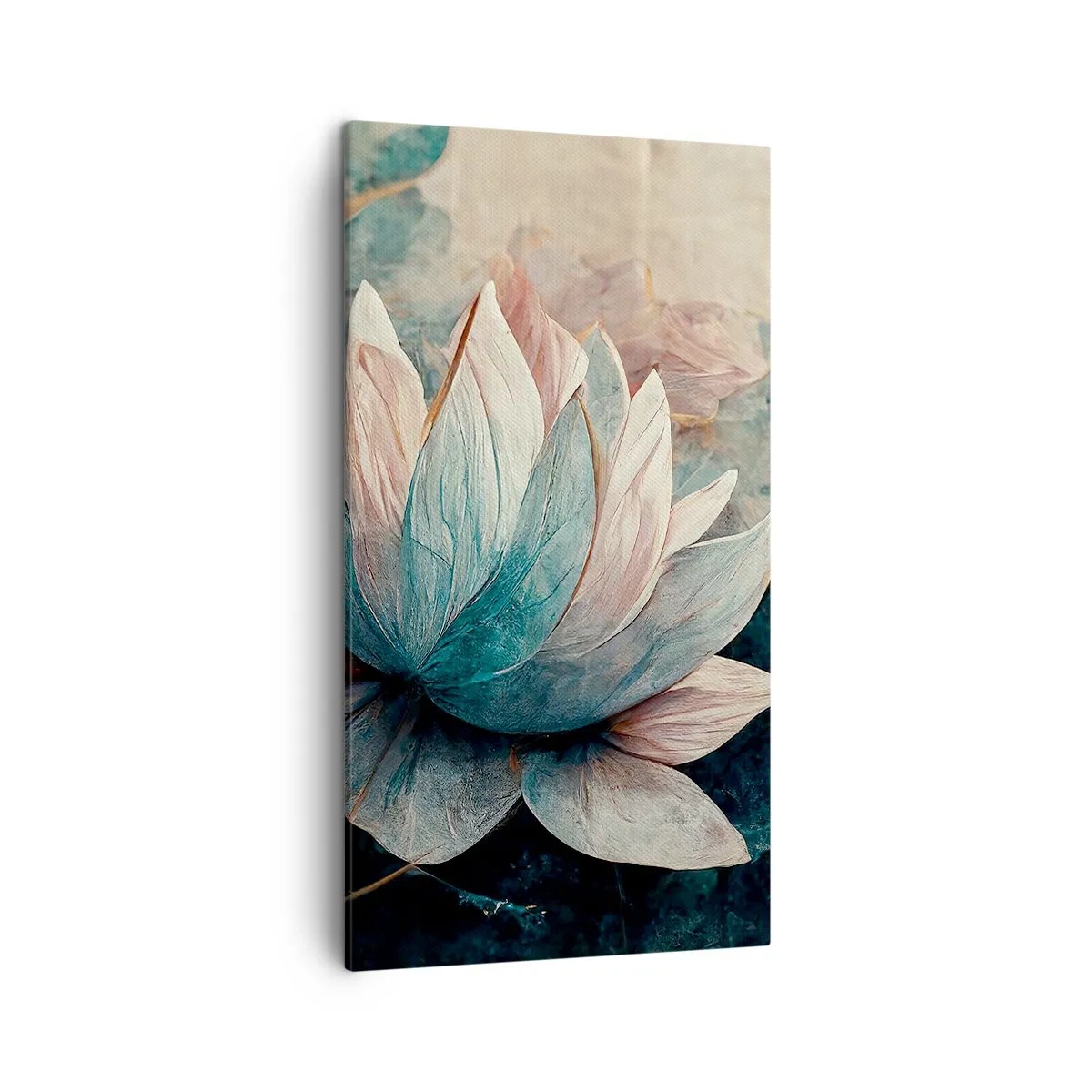 Canvastavla - Bild på duk - Stjärnor i en sjö - 45x80 cm