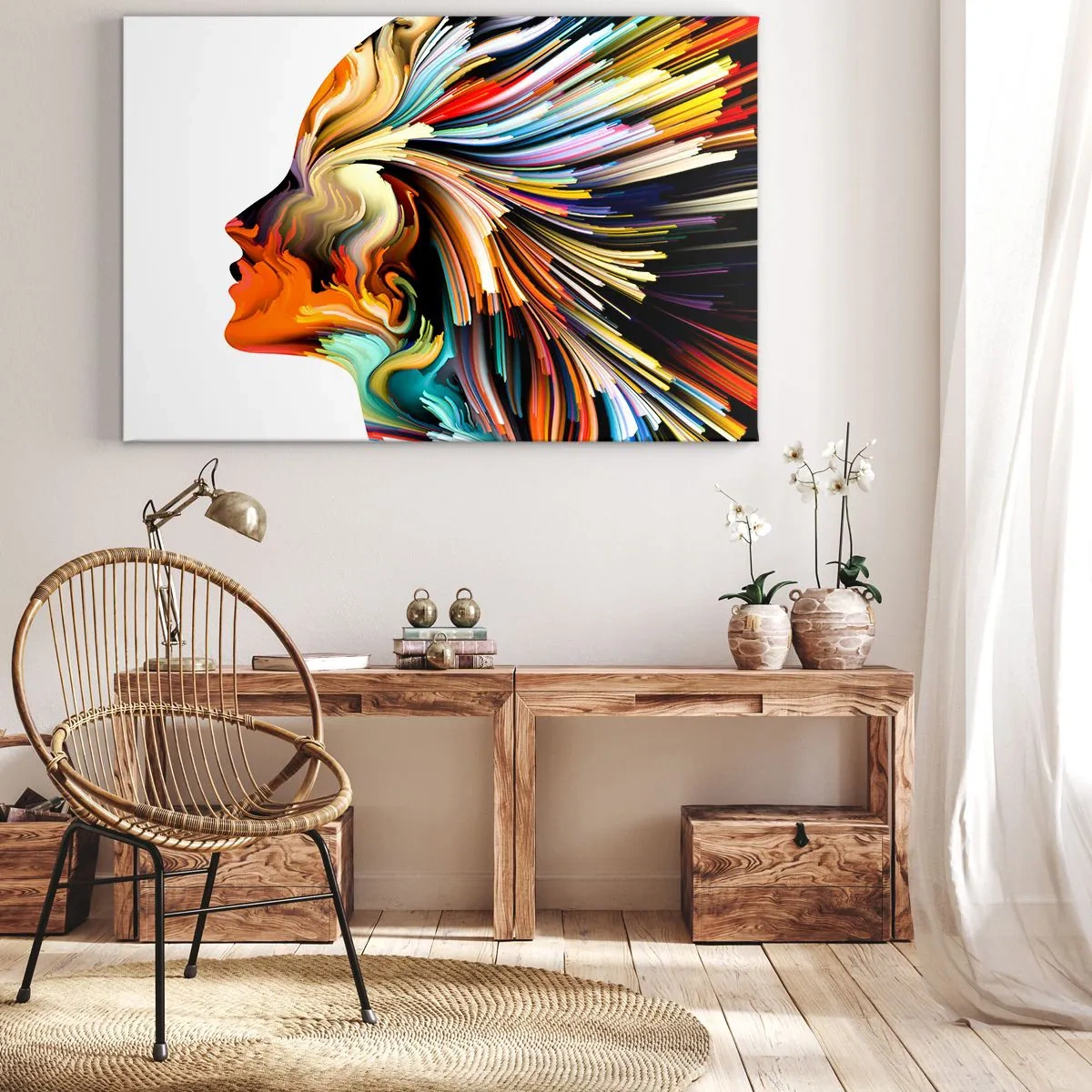 Canvastavla - Bild på duk - Fantasin exploderar - 120x80 cm