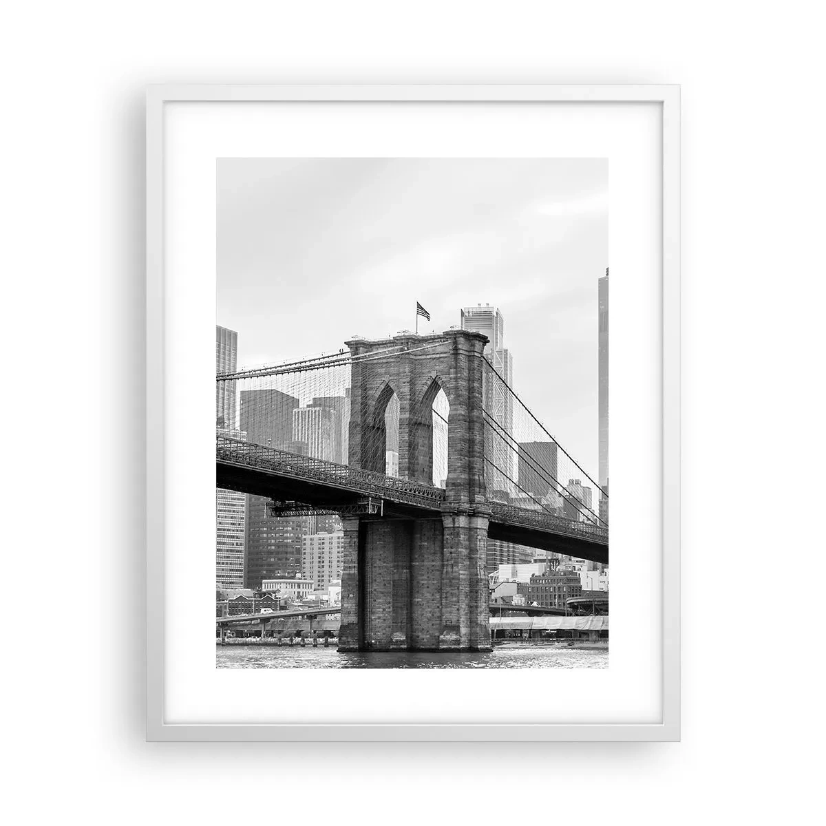 Affisch i vit ram - New York stämning - 40x50 cm