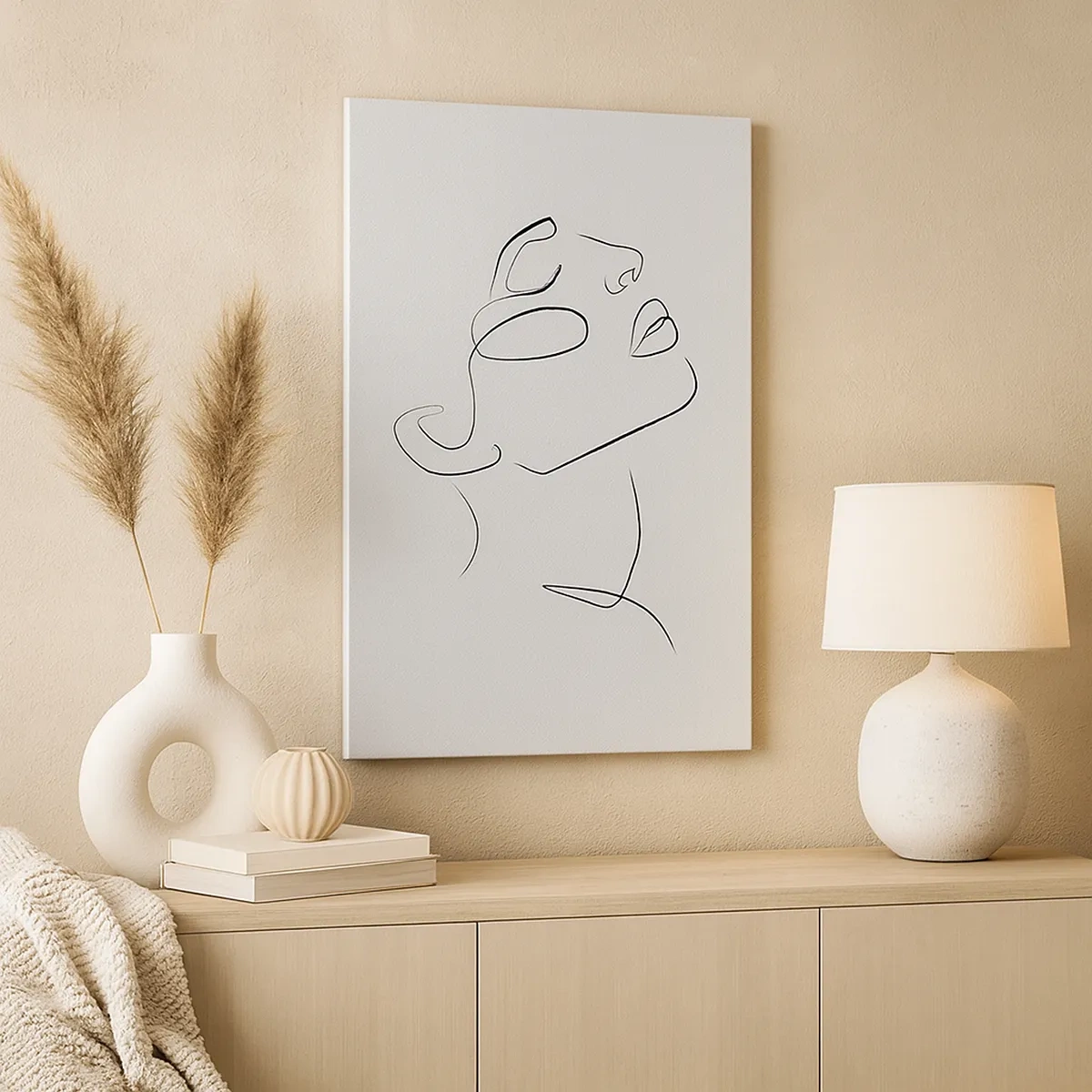 Canvastavla - Bild på duk - Drömmens meander - 50x70 cm