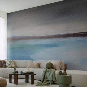 Fototapet Premium Canvas - Horisontellt landskap - Hav, Bit, Strand - 100x70 cm