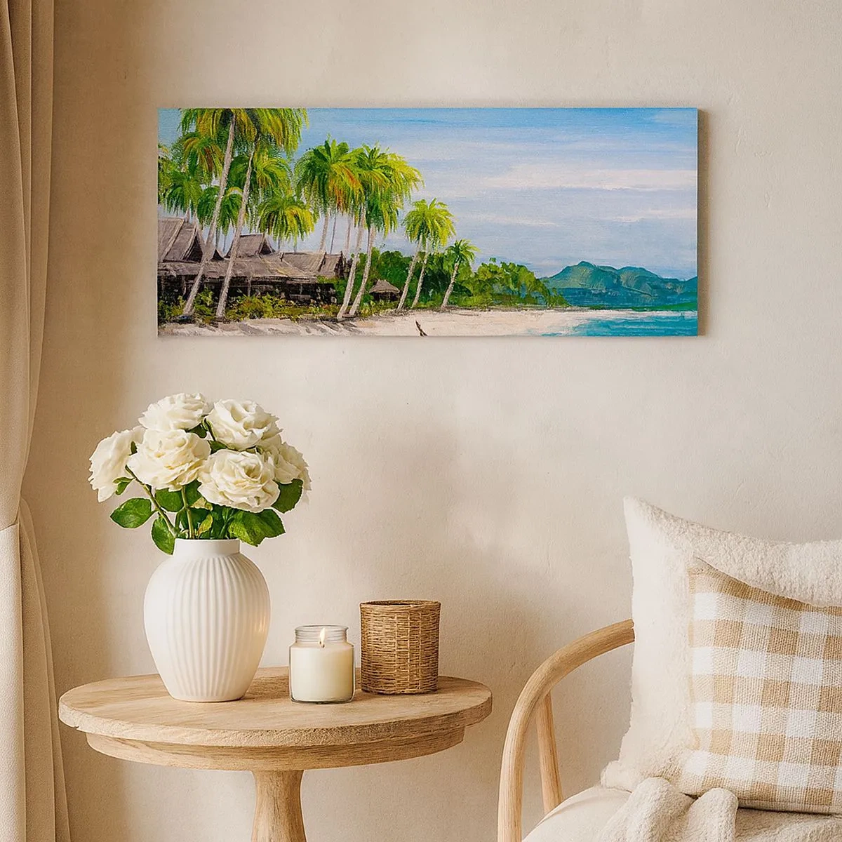 Canvastavla - Bild på duk - En exotisk dröm - 100x40 cm